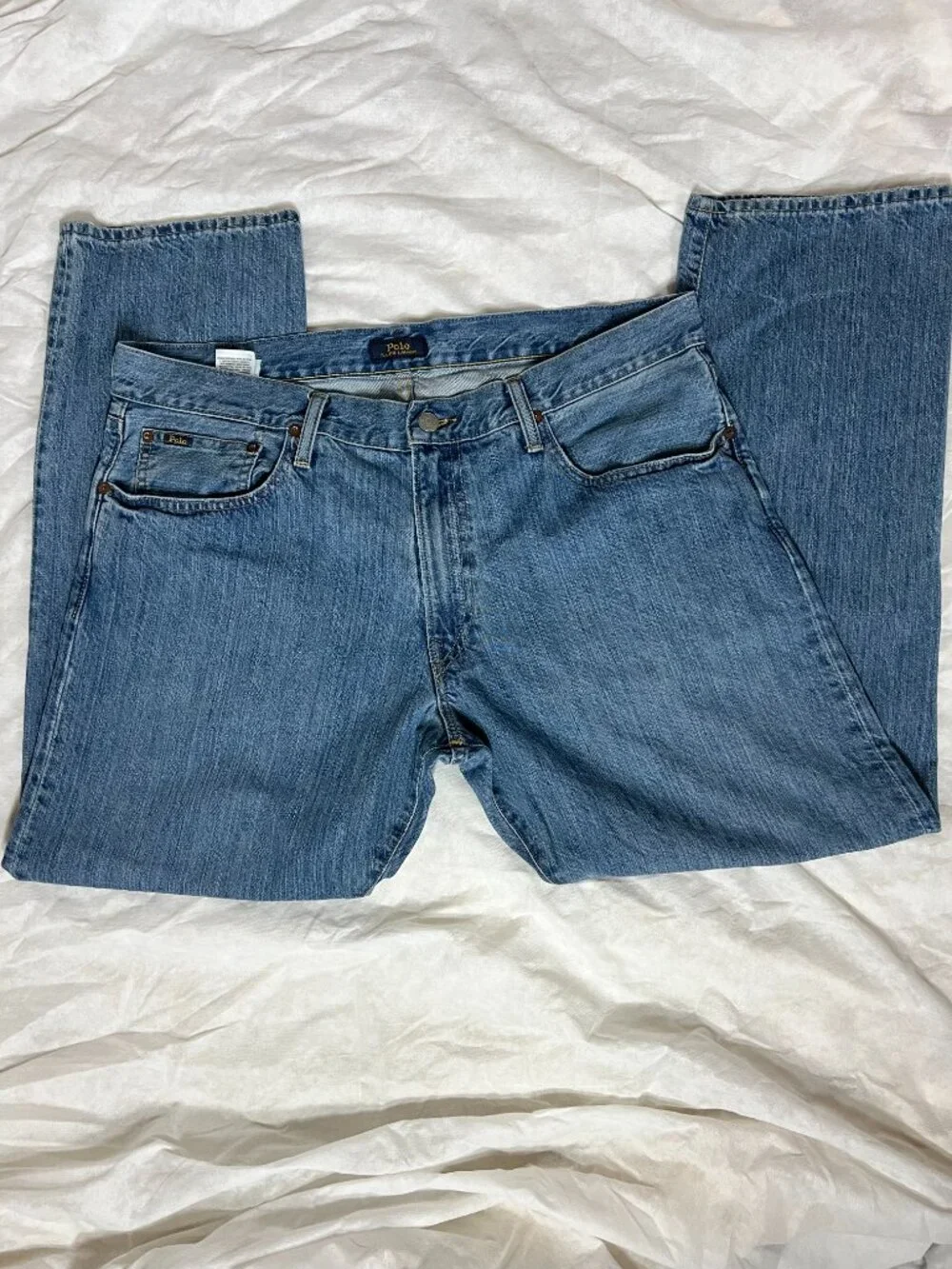 Polo‎ Ralph Lauren The Hampton Relaxed Straight Jeans Men 36x30 Medium Wash Blue